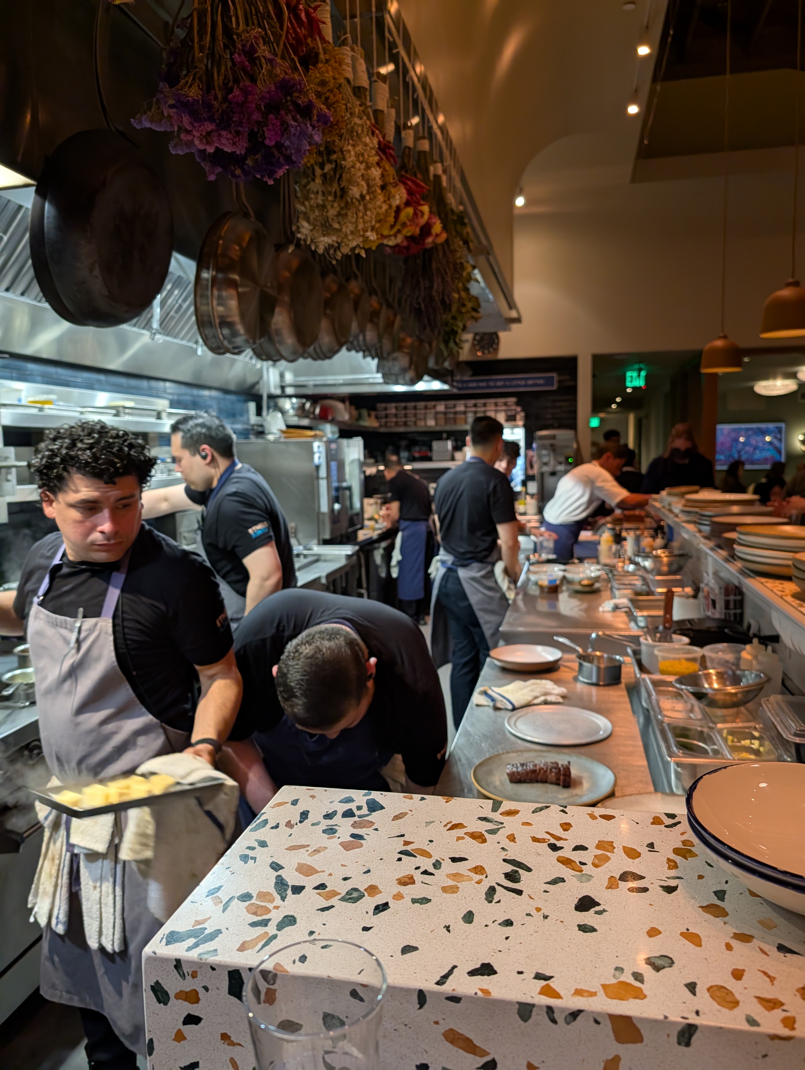 Kitchen crew at work